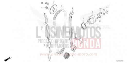 CHAINE A CAMES/TENDEUR GB350SS de 2025